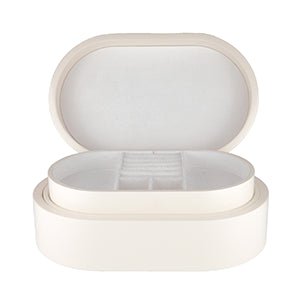 Vitt och stort smyckeskrin i trä